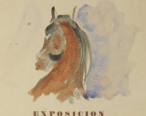 Ramon Aguilar Ortiz - Aquarel, Twee tentoonstellingsaffiches kopen? Bied vanaf 20!