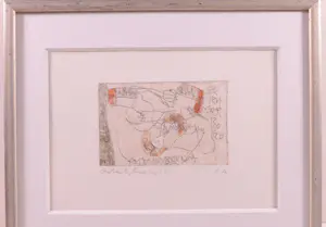 Anton Heyboer - Ingelijste ets - 1984 kopen? Bied vanaf 200!