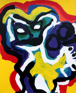 Karel Appel - Kleurenzeefdruk: Seven summer days - handgesigneerd uit 1977 verkocht voor € 1150!