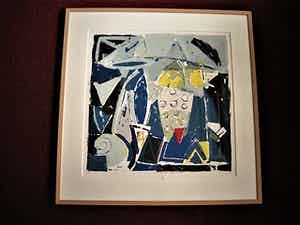 Piet Warffemius - EYECATCHER - grote (1986) gesigneerde Kleurenzeefdruk "Nepal" - fraai ingelijst verkocht voor € 30!