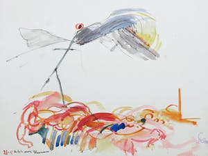 Franscz Witte - Lot van vijf werken op papier in gemengde techniek kopen? Bied vanaf 1!