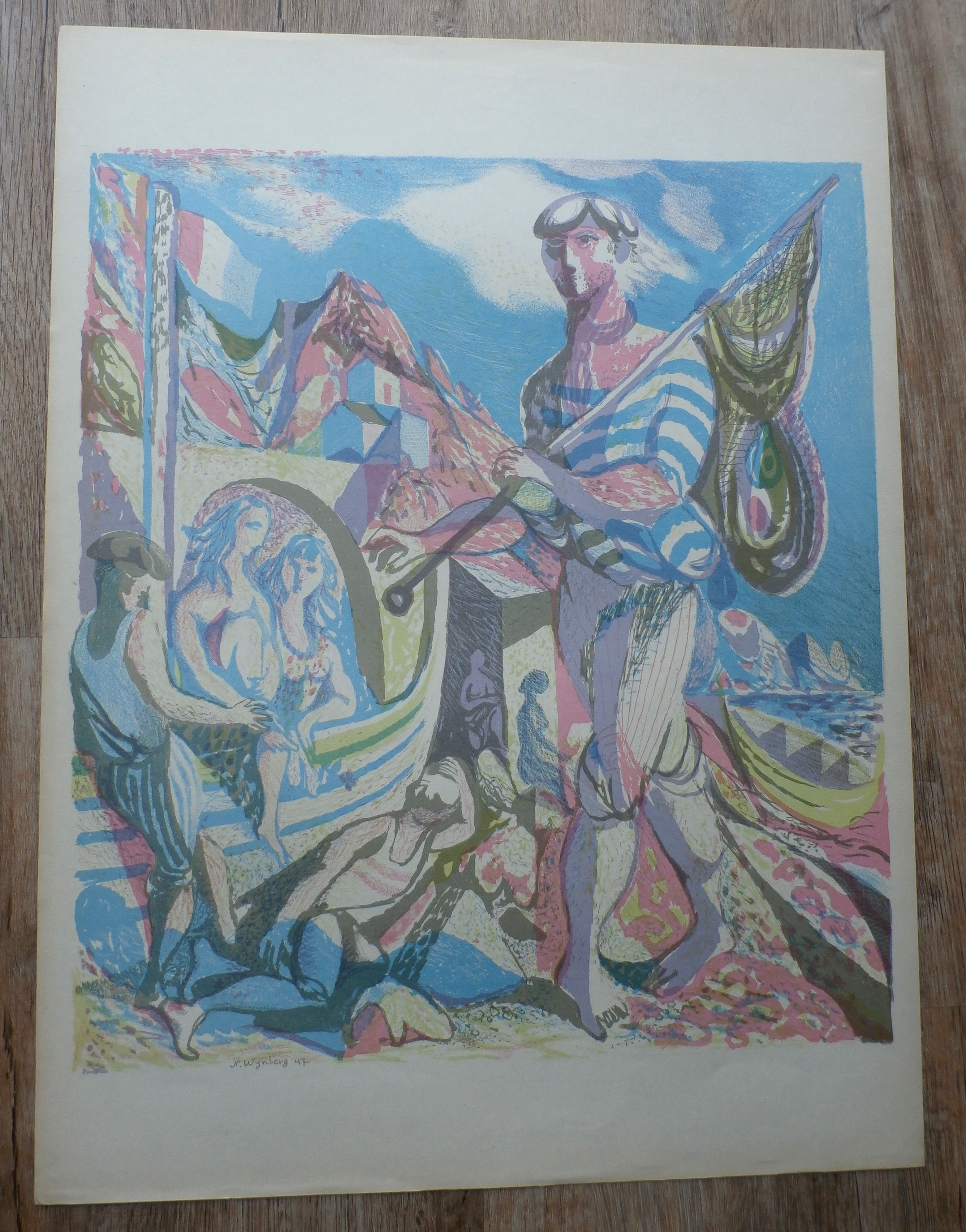 Nicolaas Wijnberg - Zuid-Franse visser - 1947 kopen? Bied vanaf 30!
