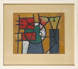 Will Leewens - Abstracte compositie in gemengde techniek kopen? Bied vanaf 350!