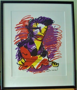 Herman Brood - Guitarman, zeer mooi ingelijst kopen? Bied vanaf 295!
