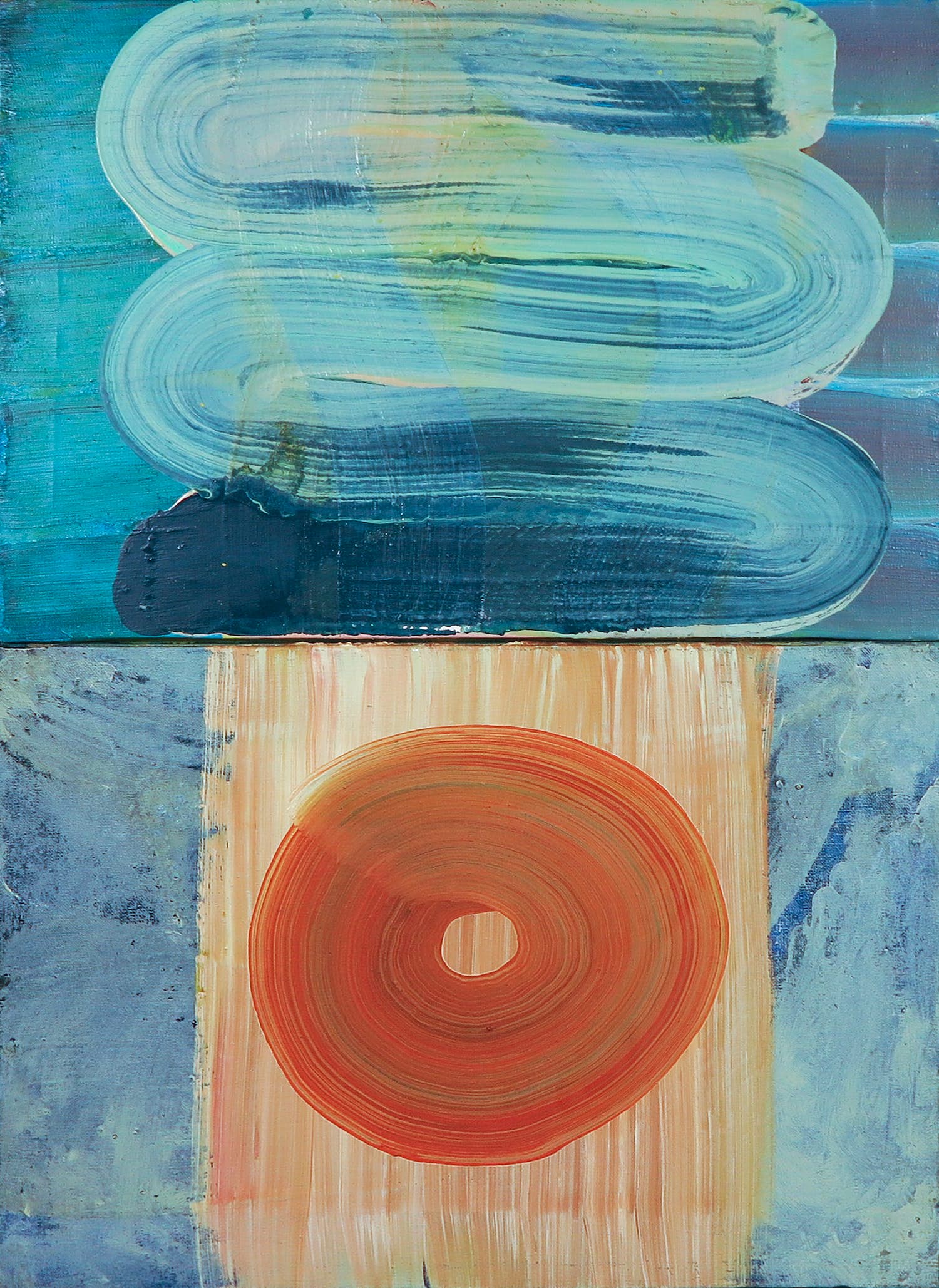 Darja Vos - Olieverf op doek, Zonder titel verkocht voor € 1!