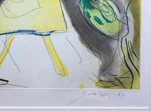 Ger Lataster - De schilder | kleuren ets (ingelijst) kopen? Bied vanaf 89!