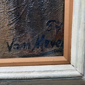 Arie van Mever - Stilleven met jas en wit bord - olieverf - groot - ingelijst - 21613 kopen? Bied vanaf 195!
