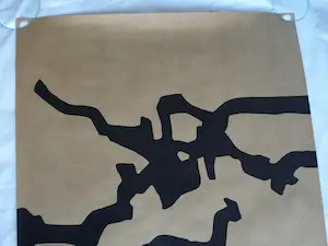 Eduardo Chillida - Litho op bruin pakpapier, “Mármol y plomo” (Marmer en lood)” – 1974 kopen? Bied vanaf 1!