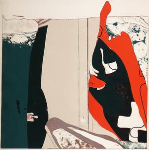 Guido de Waart - Gemengde techniek op papier, Cross goes by kopen? Bied vanaf 1!