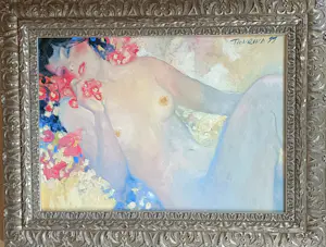 AcheterSvetlana Tiourina - Z.T. Liggend naakt met bloemen - groot - nieuw !? Enchérissez de 275!