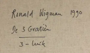 Ronald Wigman - Acryl op doek, De drie Gratiën (Drieluik) kopen? Bied vanaf 1!