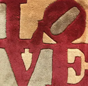 Robert Indiana - "Love" - Teppich - limited Edition - drucksigniert kaufen? Bieten Sie von 140!