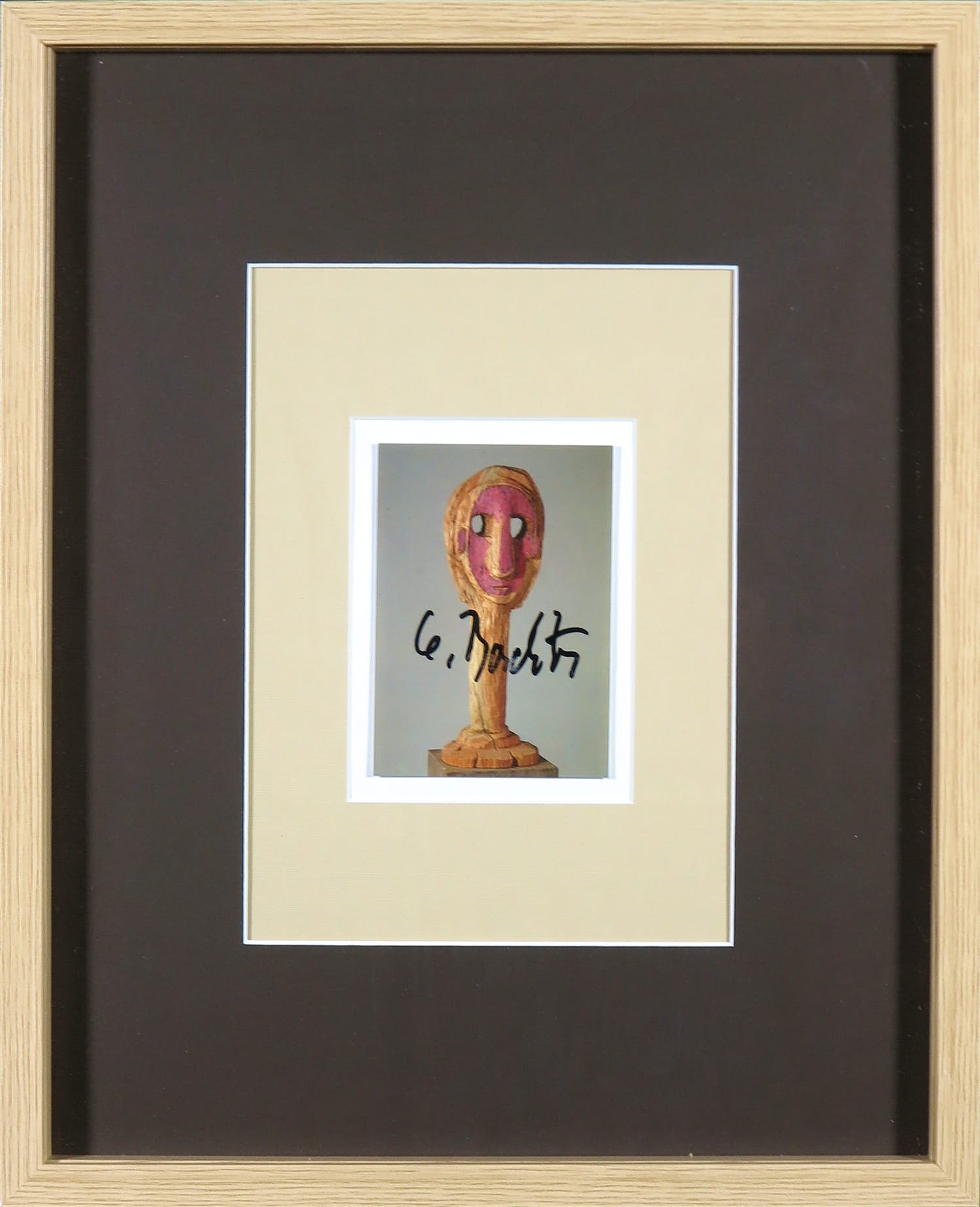 Georg Baselitz - Gesigneerde artcard, Scheibenkopf - Ingelijst kopen? Bied vanaf 1!