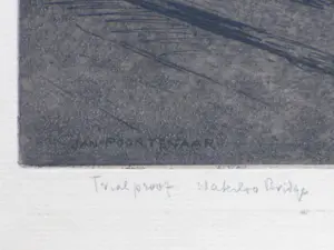 Jan Poortenaar - Waterloo Bridge - Ets kopen? Bied vanaf 80!