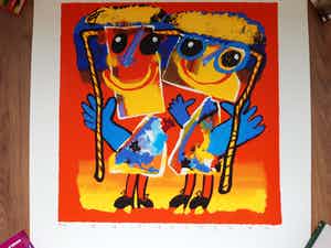 Ad Verstijnen - spelende kinderen verkocht voor € 80!