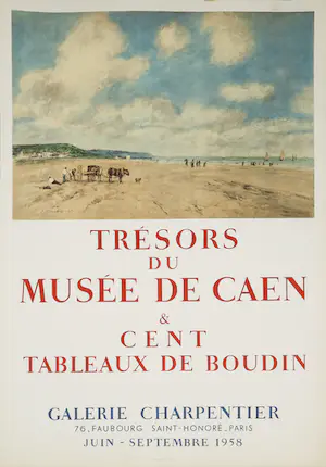 Eugene Boudin - Affiche - Tresors du musee de Caen -& cent Tableaux de Boudin kopen? Bied vanaf 1!