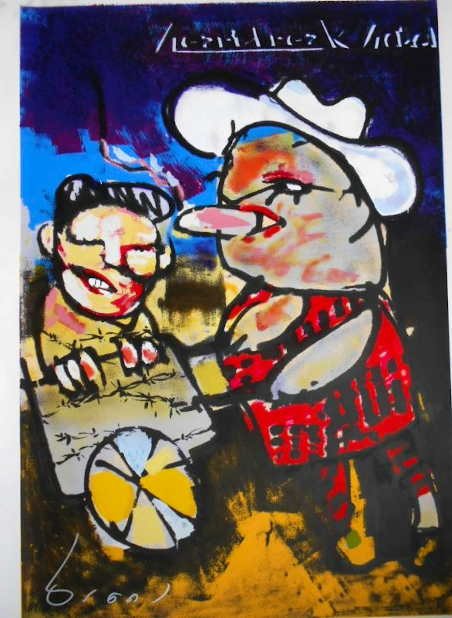 Herman Brood - Kleurenzeefdruk HEARTBREAK HOTEL Handgesigneerd kaufen? Bieten Sie von 425!