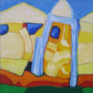 Saskia Bremer - Acryl op doek, Damascus Gate - Ingelijst kopen? Bied vanaf 1!