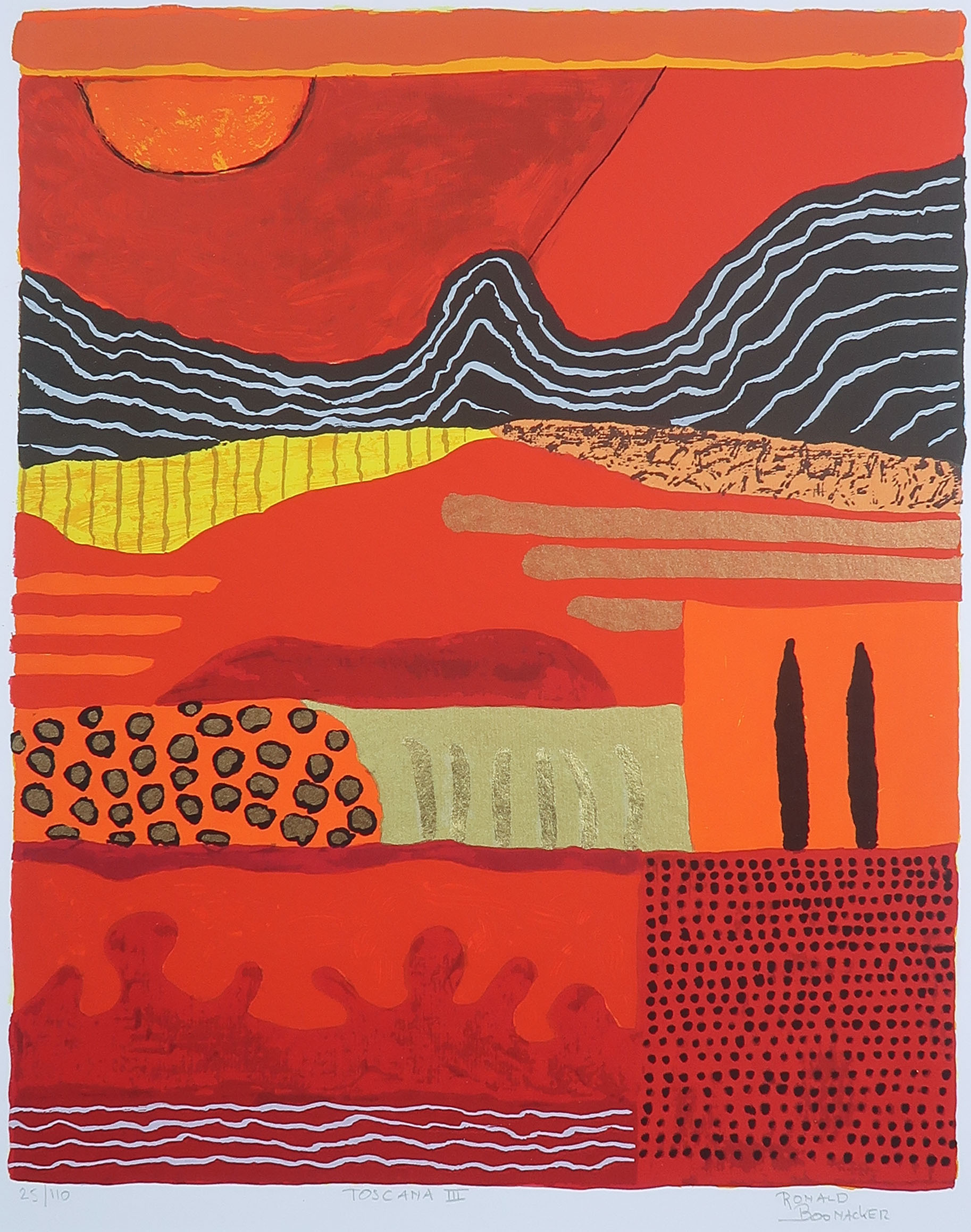 Ronald Boonacker - Zeefdruk, Toscana III kopen? Bied vanaf 1!
