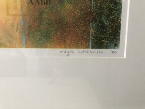 Magda Luttikhuizen - Zeefdruk, Zonder titel - Ingelijst kopen? Bied vanaf 50!