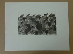 Jan Cremer - ABSTRACTIE / ZW-W ETS / 49x64cm / SIG / 1976 kopen? Bied vanaf 80!