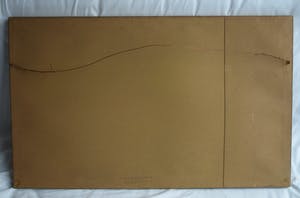 Niet of onleesbaar gesigneerd - Grote ingelijste gouache , Indisch landschap – ca. 1950 – 54 x 87 cm. kopen? Bied vanaf 1!