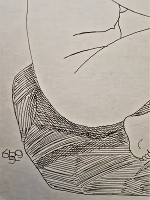 Leo Braat - grote in 1969 gemaakte houtskooltekening "zittend vrouwelijk naakt" gesigneerd kopen? Bied vanaf 28!