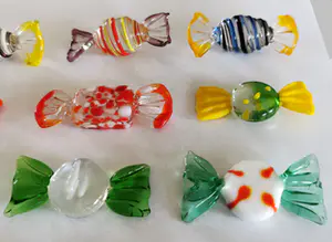 Seguso - 24x Murano Glas Snoepjes / Bonbons / Sweets - Vintage Kunst Venetië kopen? Bied vanaf 70!