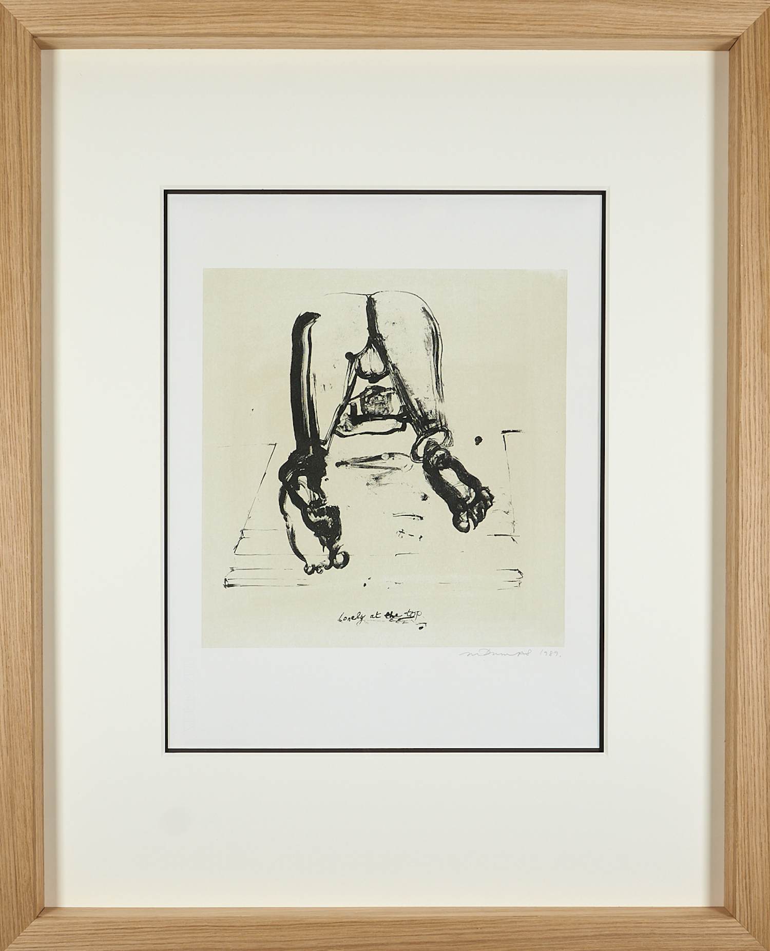 Marlene Dumas - Prachtig litho " Beautiful Butt" , gesigneerd & fraai ingelijst kopen? Bied vanaf 3950!