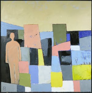 Philip Vencken - Olieverf op doek, Figure in a Landscape (Groot) kopen? Bied vanaf 100!