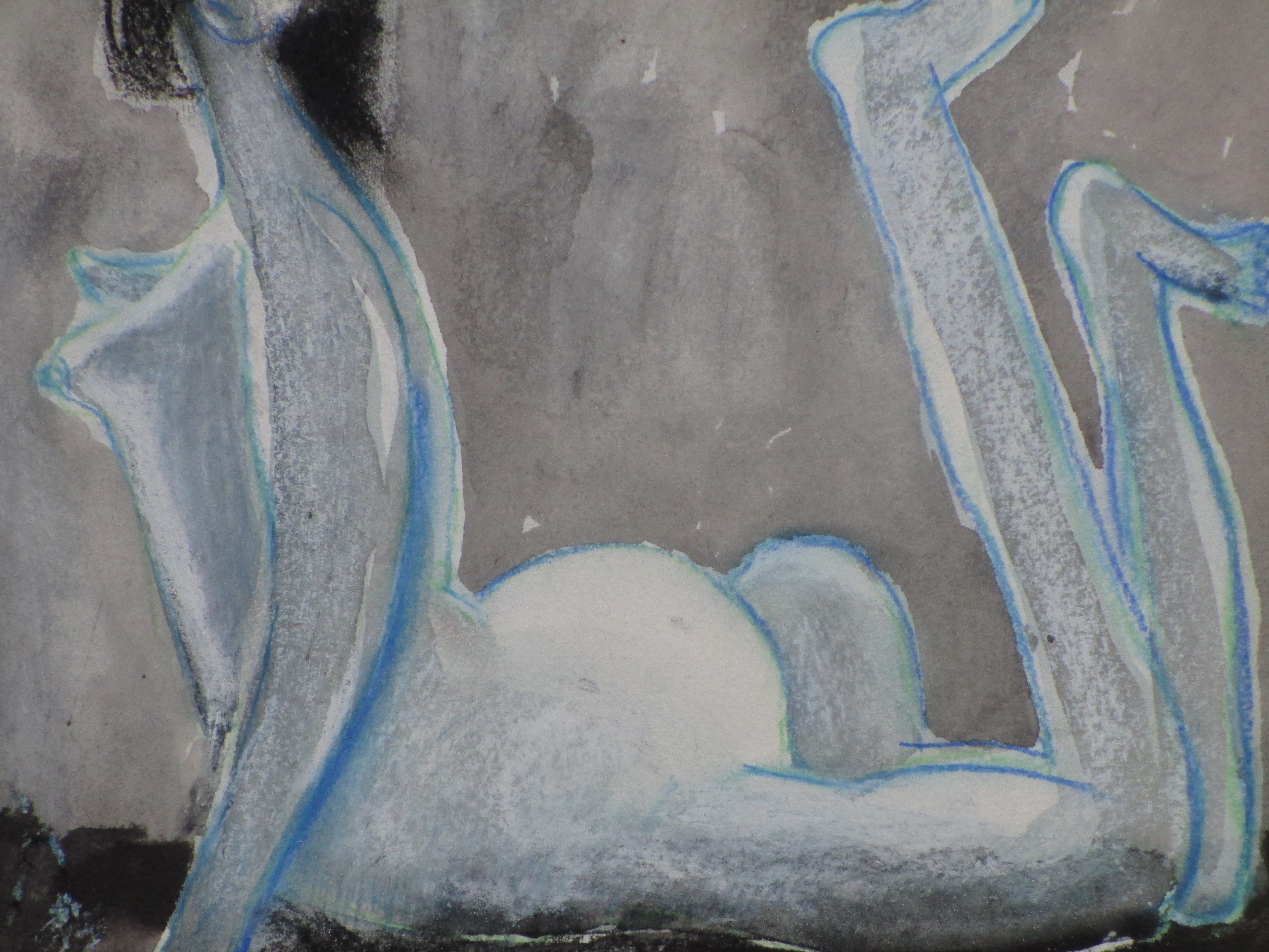 Theo Beerendonk - Liggend naakt - Gemengde techniek kopen? Bied vanaf 50!