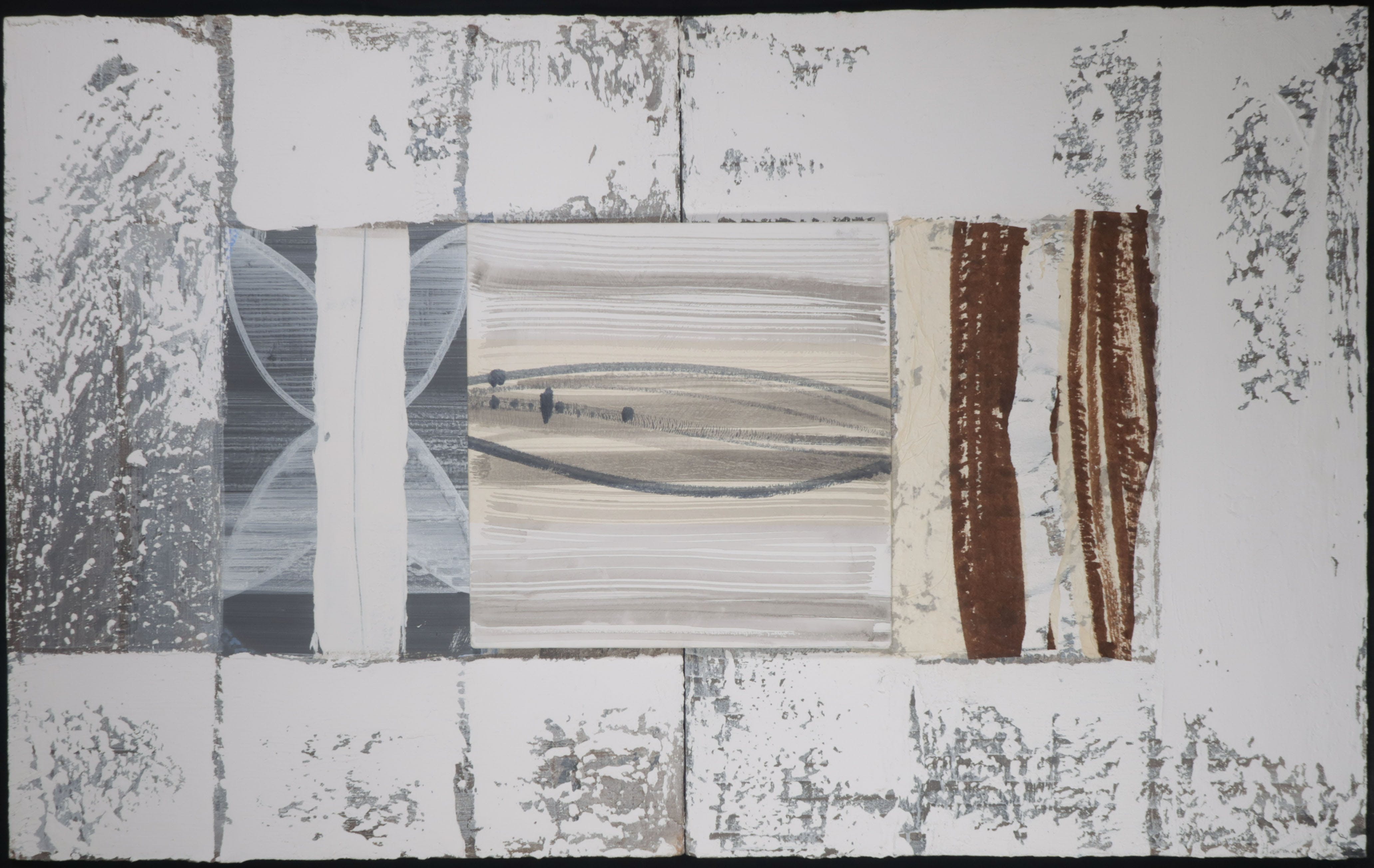Harmen van der Tuin - Gemengde techniek op canvas, o.a. structuurverf, Z.T. - Groot kopen? Bied vanaf 160!