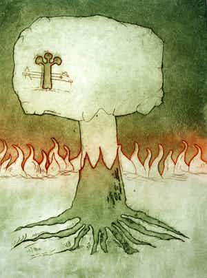 Jan Montyn - ets/aquatint - 1975 verkocht voor € 99!