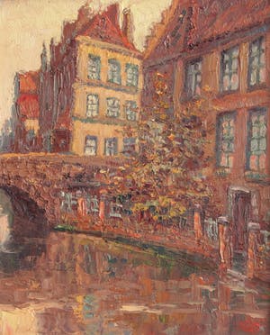Lucien Frennet - "Le pont Flamand" Brugge kopen? Bied vanaf 150!