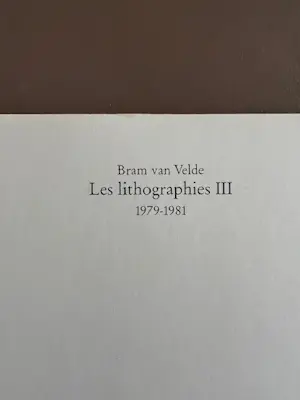 Bram van Velde - Les Lithographies I (1923-1973), II (1974-1978), III (1979-1981). complete set. kopen? Bied vanaf 100!
