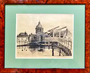 Marius Janssen - Stadsgezicht Morschpoort Leiden verkauft für € 75!