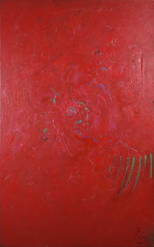 Franscz Witte - Acryl op doek, Wat is de esssentie? - Ingelijst (Groot) kopen? Bied vanaf 50!