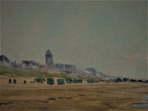 Henri Savrij - Haarlems impressionist - olieverf - "aan het strand bij Katwijk" gesigneerd kopen? Bied vanaf 10!