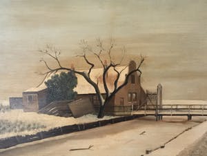 Niet of onleesbaar gesigneerd - C3573A/C3573-11 - Boerderij in de winter kopen? Bied vanaf 10!