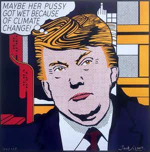 Jack Vissers - Maybe her pussy - offset lithografie, 32/125 verkocht voor € 50!