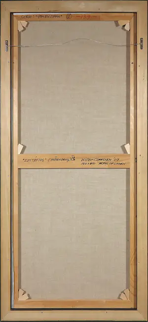 Willem Claassen - Acryl op doek, Epitafios (dodenzang) - Ingelijst (Groot formaat!) kopen? Bied vanaf 1!