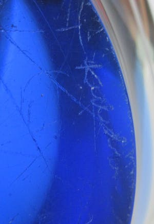 Paul Kedelv - Blauwe Coquille schaal kopen? Bied vanaf 50!