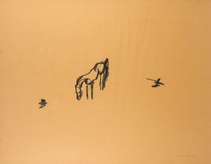 Ruven Levav - Houtskool, Zonder titel - Ingelijst kopen? Bied vanaf 1!