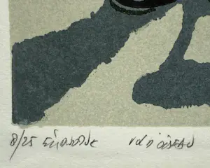 Fon Klement - handgesigneerde zeefdruk | 'Vol d'Oiseau' | 1996 kopen? Bied vanaf 10!