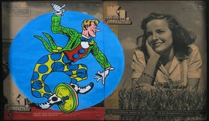 Jan Bollaert - Acryl op papier, K.I. Clown - Ingelijst kopen? Bied vanaf 1!
