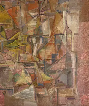 Silvin Bronkart - Seltene abstrakte Komposition aus dem Jahr 1953 kopen? Bied vanaf 550!