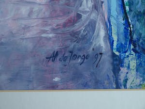 Niet of onleesbaar gesigneerd - Ingelijst, olieverf op papier , Dame - 1997 kopen? Bied vanaf 1!