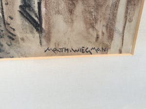 Matthieu Wiegman - C4939-6, Zicht op bergdorpje kopen? Bied vanaf 500!