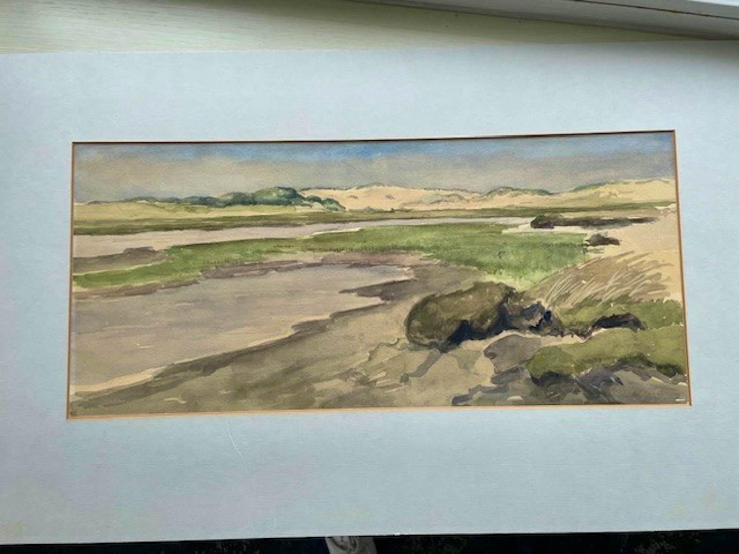 Jan Kagie (jr.) - Aquarel van de Slufter kopen? Bied vanaf 40!