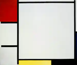 Piet Mondriaan - Compositie met rood, blauw, geel, zwart en grijs, offset reproductie / artprint verkauft für € 26!